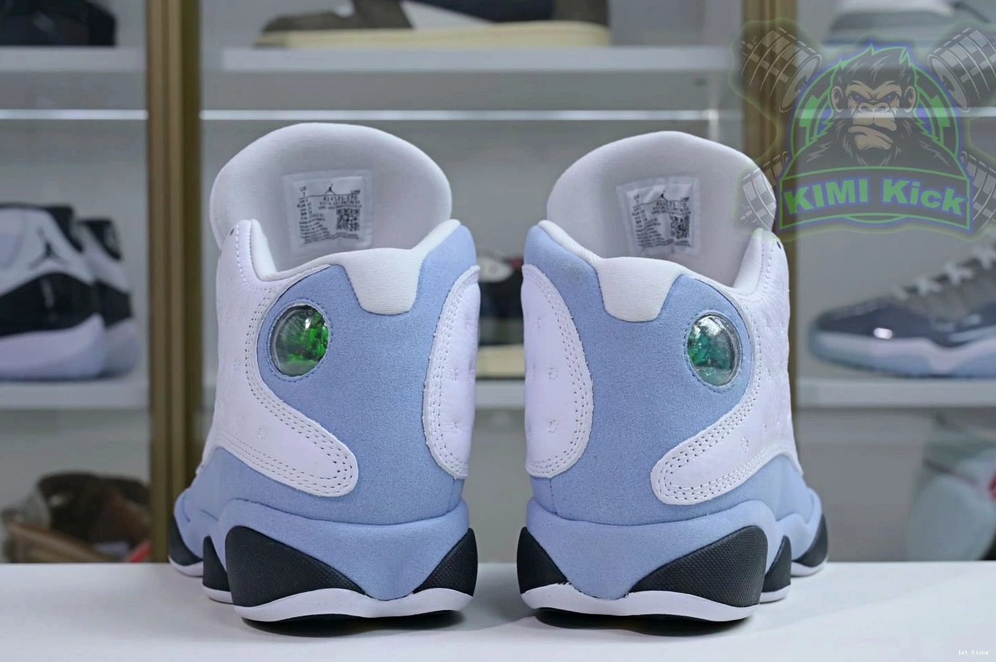 1st Kicks Shoes 13“Blue Kimikick Air TopPick Grey” 1907 Jordan 1205